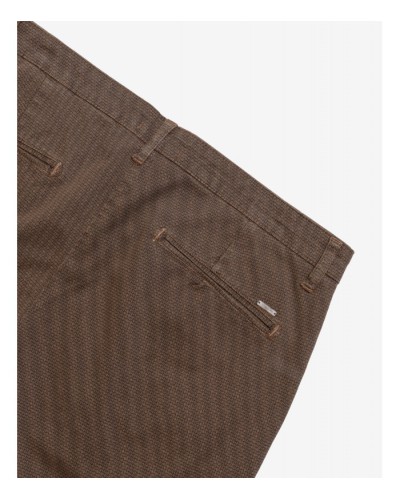 MICRO-PATTERNED SLIM FIT SMART TROUSERS